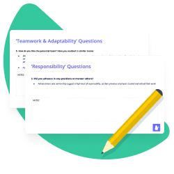 In this downloadable and editable PPTX template, you can directly take notes for each aspect and question in the screening process.